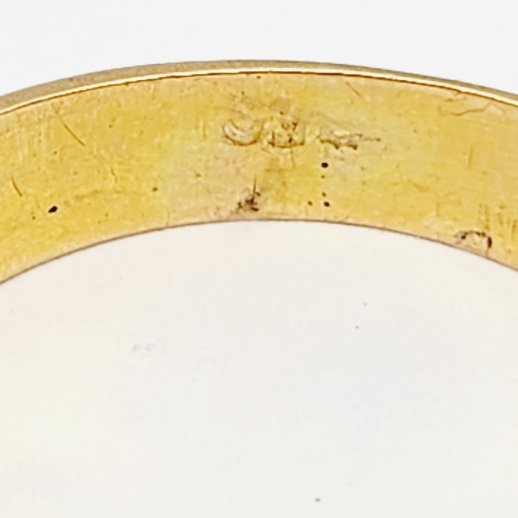 戒指 - 18 克拉 黃金 -  0.03ct. tw. 紅寶石 - 藍寶石 - 翡翠 #4.3