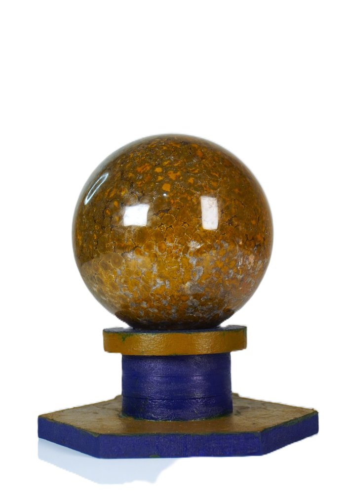 Natural Hornitos Peanut Stone – High Color Contrast – Collector Grade Sphere - Height: 105 mm - Width: 105 mm- 1642 g - (1) #1.0