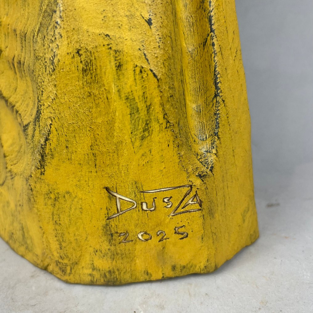 Karol Dusza (1972) - Skulptur, NO RESERVE- The Angel for You- 72cm wooden statue - 72 cm - Tre - 2025 #3.2