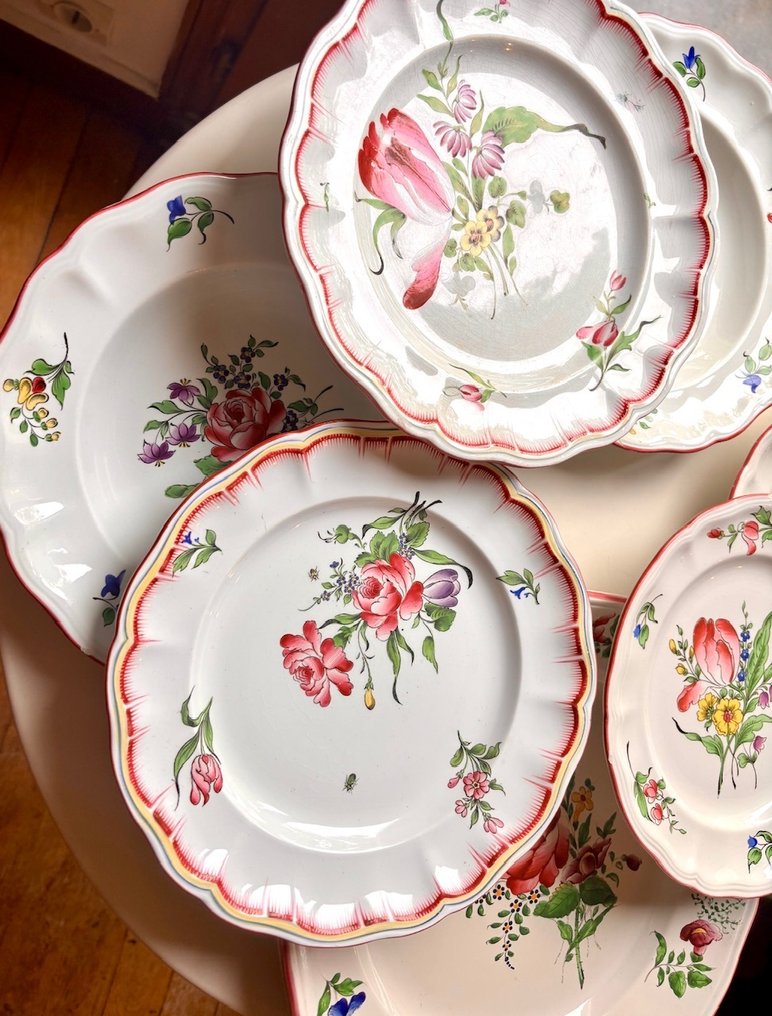 Keller et Guérin de Luneville - Plate (7) - Porcelain #4.3