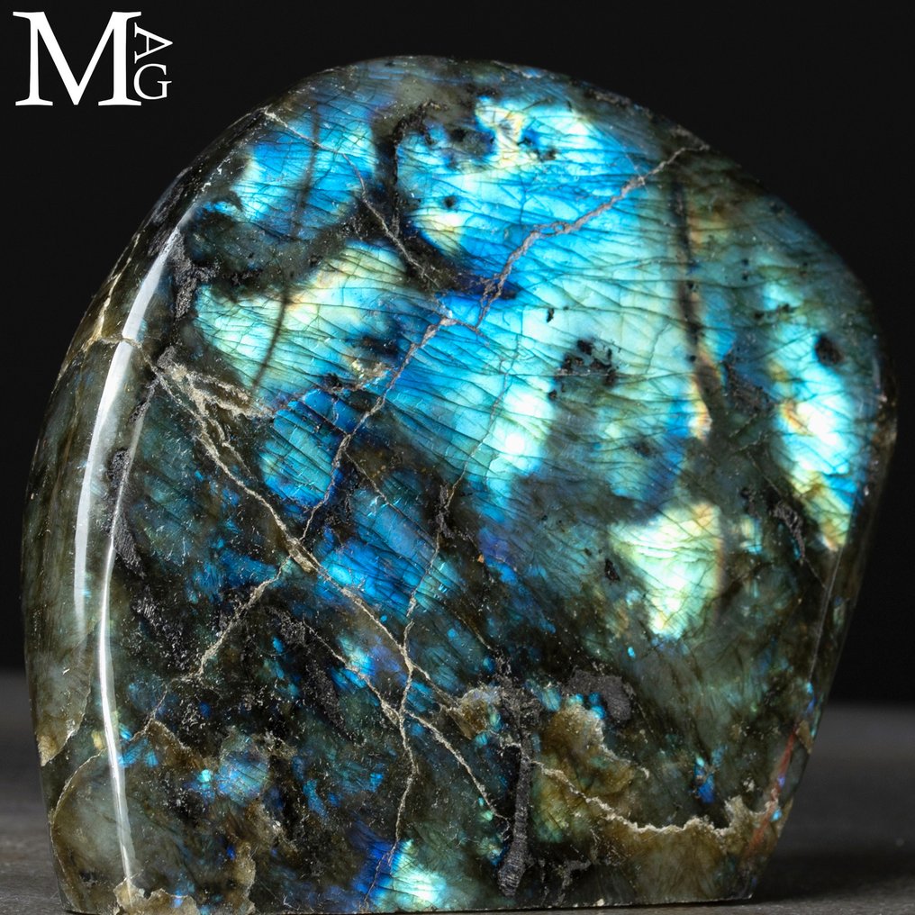 Quality Labradorite Free Form - Flash Golden Light - Altezza: 140 mm - Larghezza: 120 mm- 1352 g #2.1