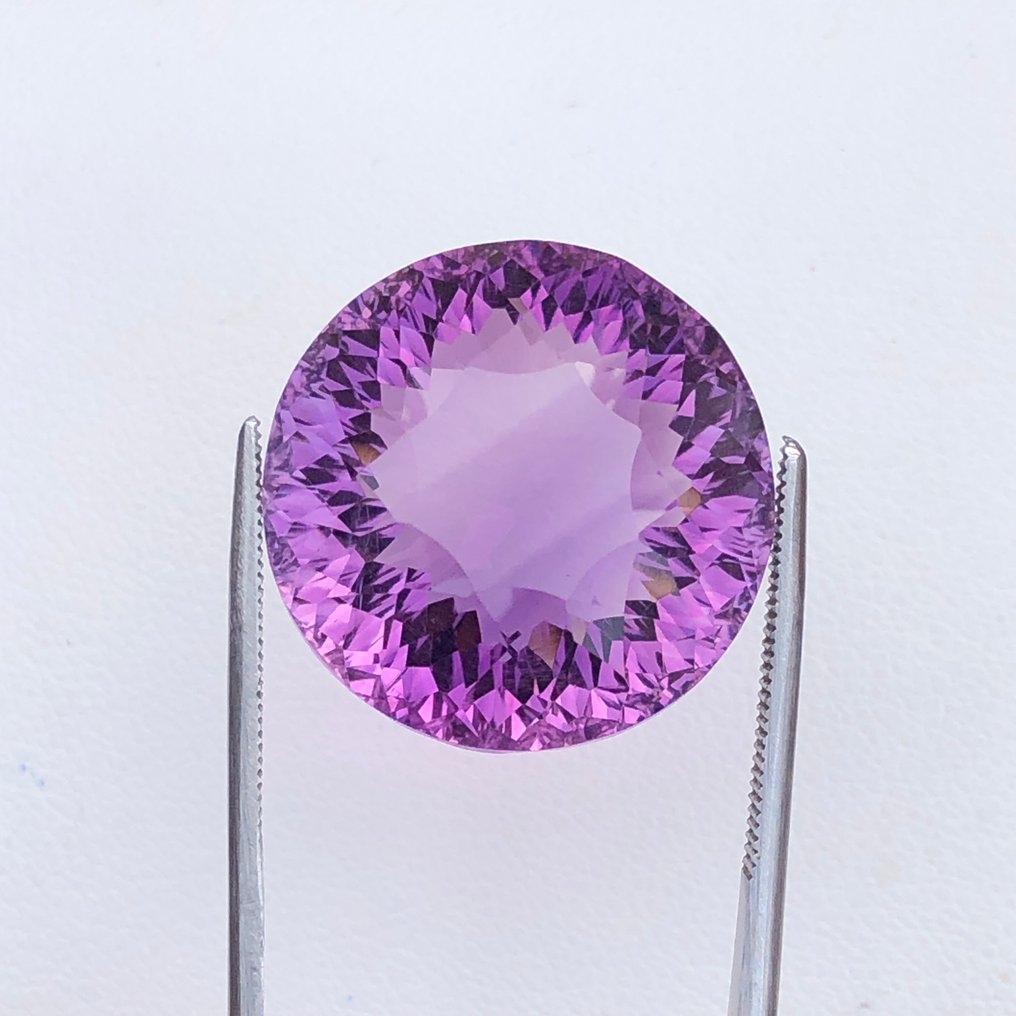 Fără preț de rezervă - 1 pcs  Purpuriu Ametist  - 33.32 ct - Asociația internațională de pietre prețioase colorate (ICA GemLab) #2.1