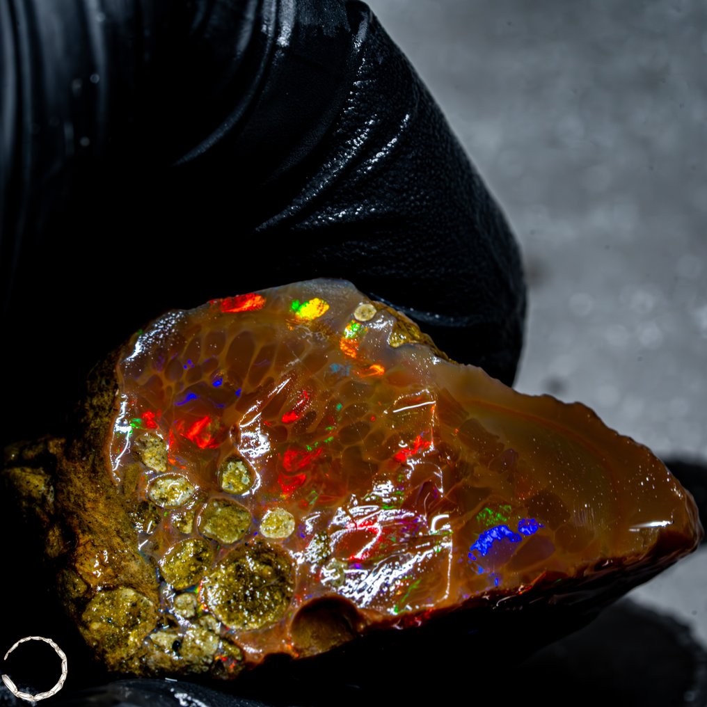 Ild fanget i sten – Den lysende Crystal Opal fra Etiopien 138,75 ct- 27.75 g #1.0