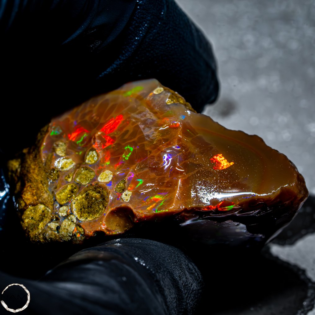 Ild fanget i sten – Den lysende Crystal Opal fra Etiopien 138,75 ct- 27.75 g #4.3