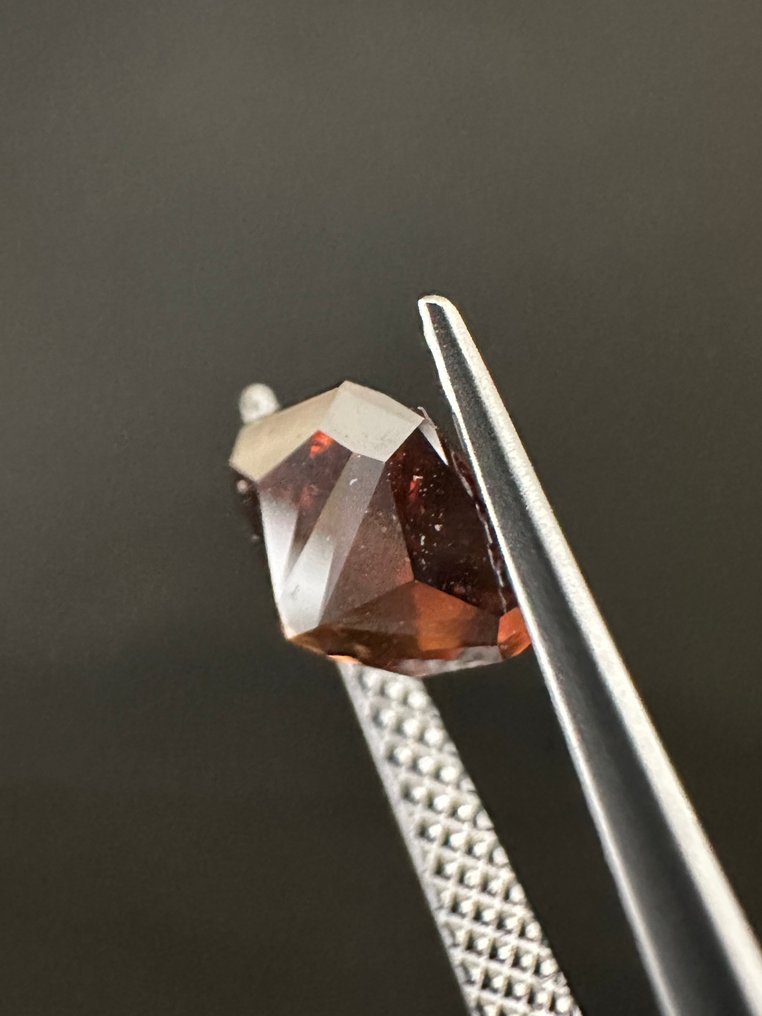 1 pcs Gyémánt (Természetes színű) - 1.22 ct - Négyzet - Fancy deep Barnás Narancssárga - SI2 - Nemzetközi Gemmológiai Intézet (IGI) #4.3