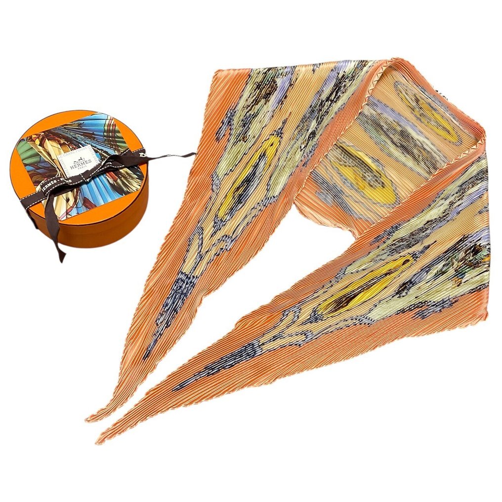 Hermès - Carré 90 Pleats (Les Chevaux des Moghols) - Sciarpa #2.1