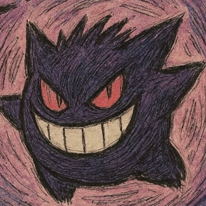 Naro - Gengar Spiral Bloom – Hand Sketch #4.3