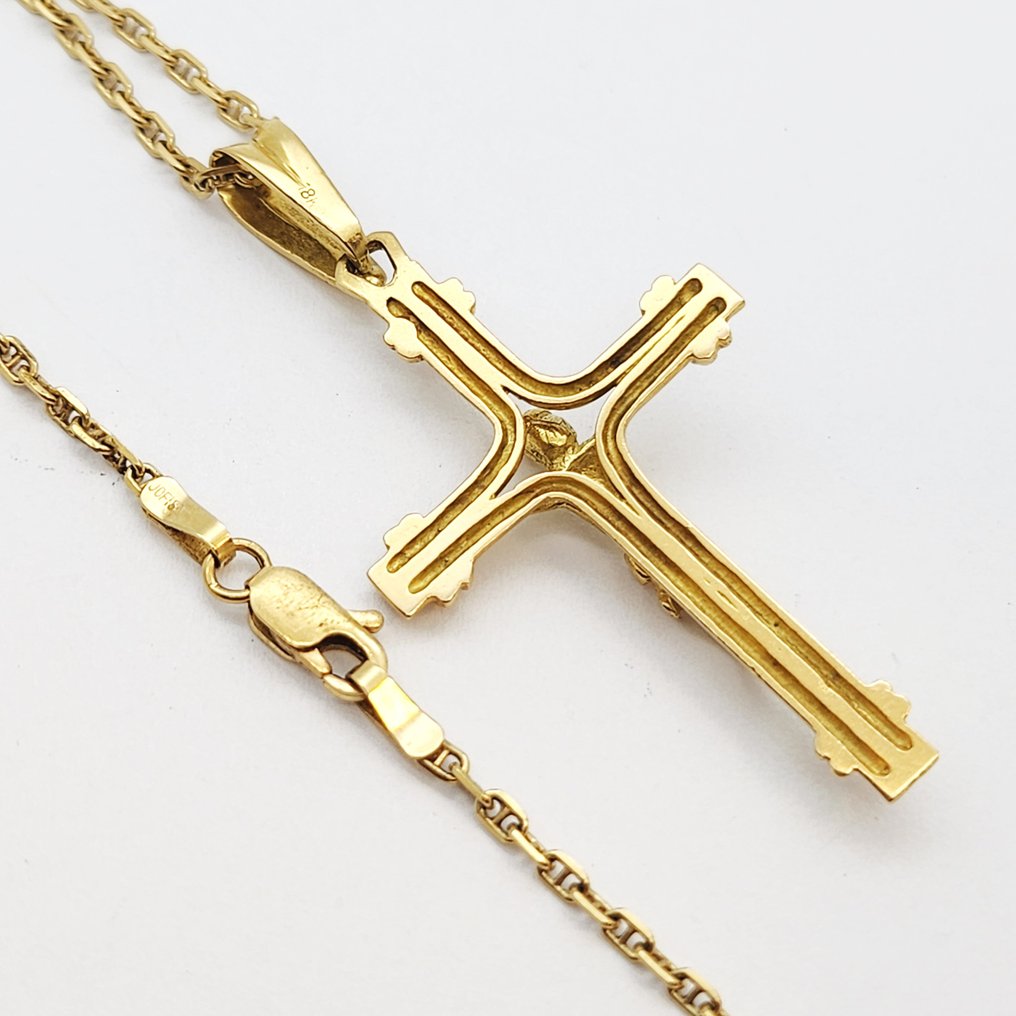 Ketting met hanger - 18 karaat Geel goud #2.1