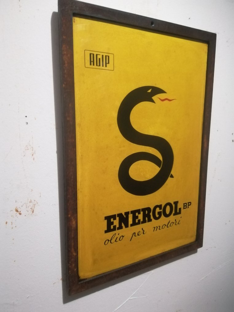 Agip energol - 广告标牌 - 1980 - 铁 #2.1