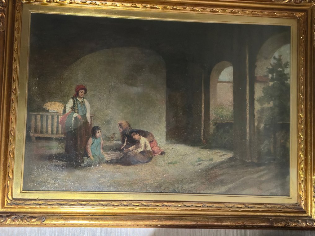 Italian school (XIX) - Scena d'interno #2.1