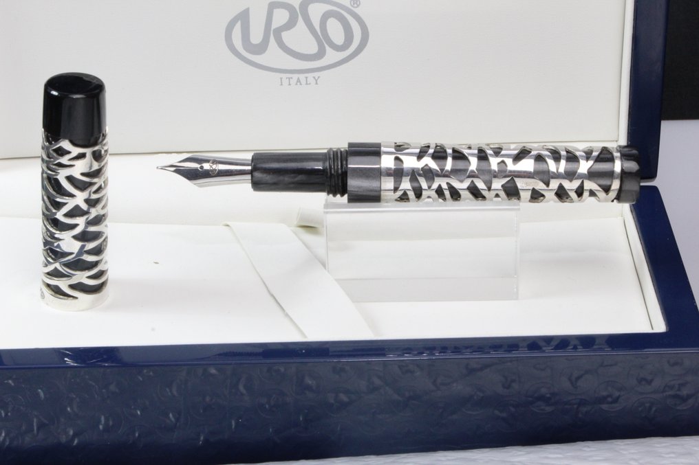 URSO - Stilografica Acqua in argento massiccio e resina - Penna stilografica #2.1