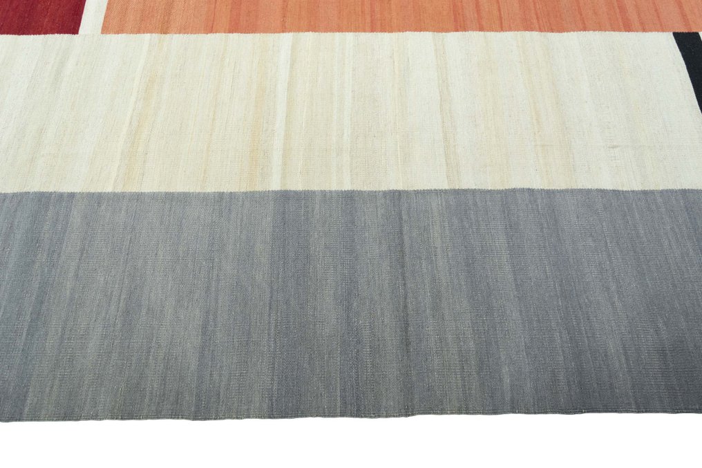 Χειροποίητο σχεδιαστικό Kelim - Αφγανική ύφανση - Κιλίμι - 348 cm - 248 cm #4.3