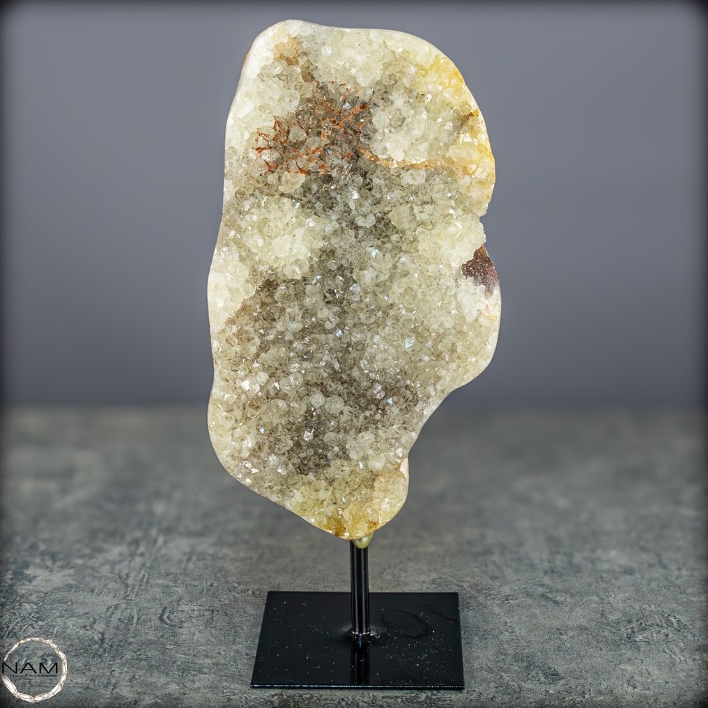 乌拉圭稀有天然Prasiolith和Amethyst晶簇，带底座 Kristallkunst in Perfektion- 844.29 g #1.0