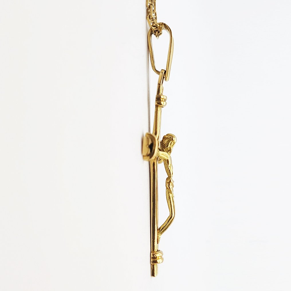 Ketting met hanger - 18 karaat Geel goud #3.2