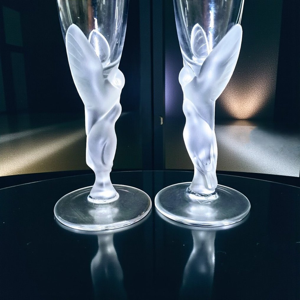 Igor Faberge - Igor Faberge - 水杯 (2) - 水晶 - 親吻鴿子眼鏡 #1.0