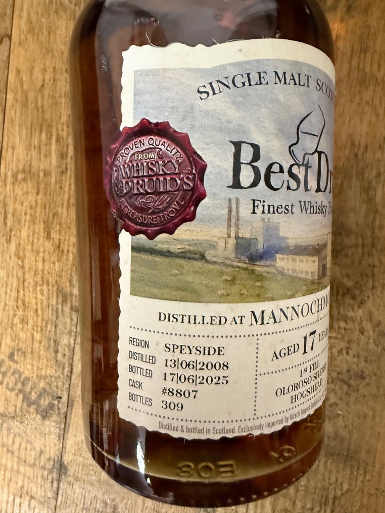 Mannochmore 2008 17 years old First Fill Oloroso Sherry Hogshead - Best Dram  - 70cl #1.0