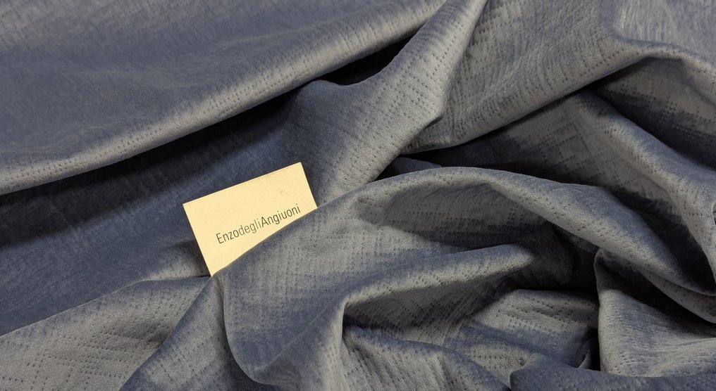 "Riflessi di stile: velluto tecnico in poliestere e viscosa" - Upholstery fabric  - 560 cm - 140 cm #1.0