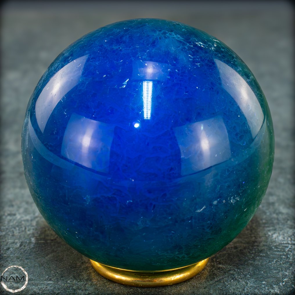 美丽的绿色萤石球体 Crystal，中国- 983.49 g #1.0