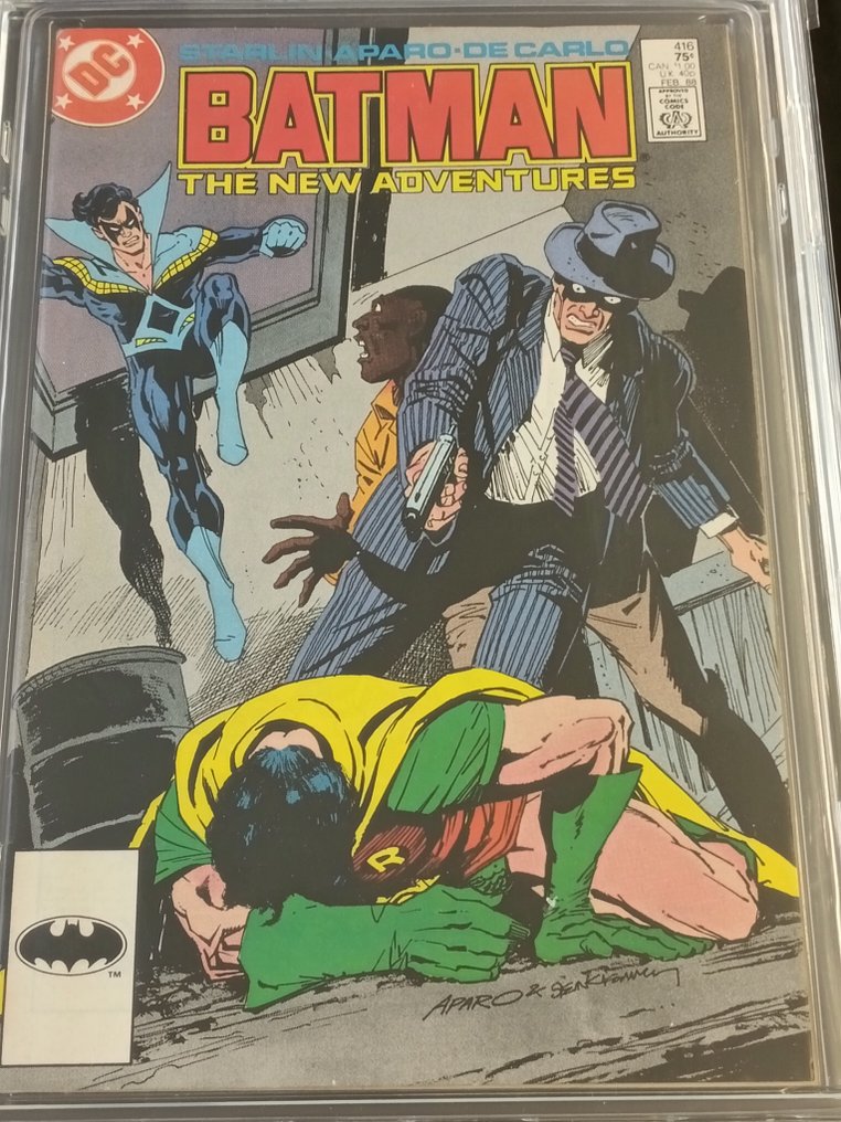 Batman 416 - EGC 9.5 - White Gold and Truth - 1st meeting of Dick Grayson as Nightwing and Jason Todd as Robin - 1 Graded comic - Første udgave - 1988 #2.1