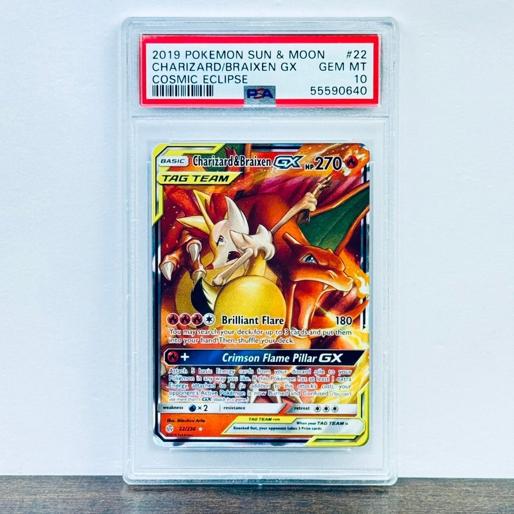 Pokémon Graded card - Charizard & Braixen 22 - Pokémon - PSA 10 #1.0