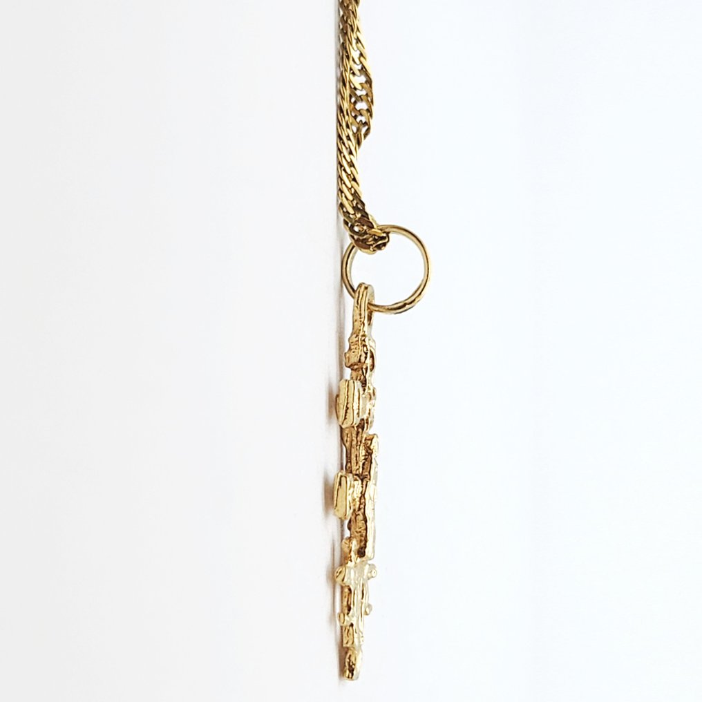 Κολιέ με μενταγιόν - 18 καράτια Κίτρινο χρυσό #2.1