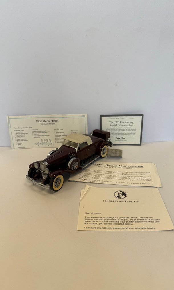 Franklin Mint 1:24 - Modell autó - 1935 Duesenberg Model J Convertible #1.0