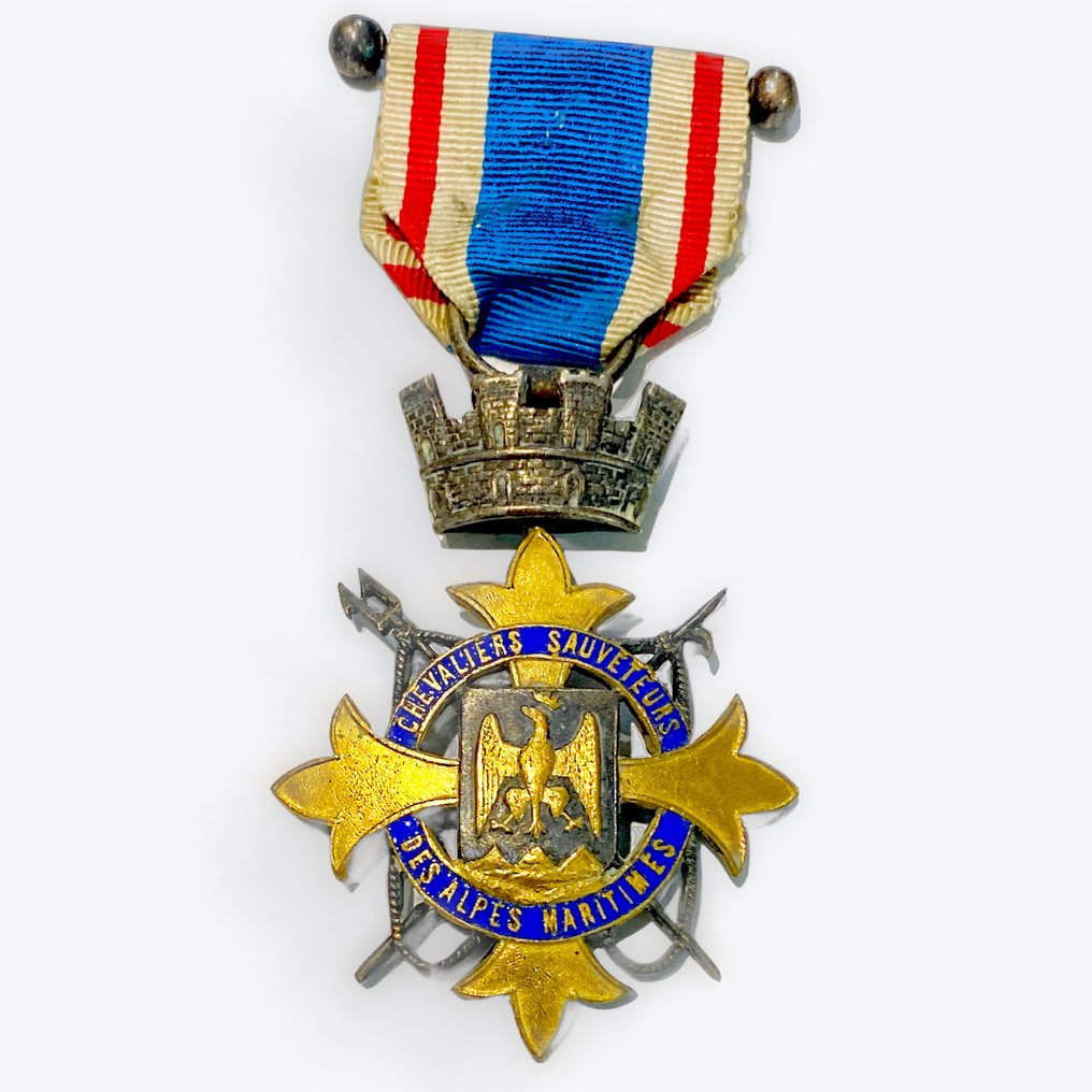 Γαλλία - Στρατιωτικό μετάλλιο - Βραβείο τιμής των ιπποτών διασωστών των Αλπεων Μαριτίμε #1.0