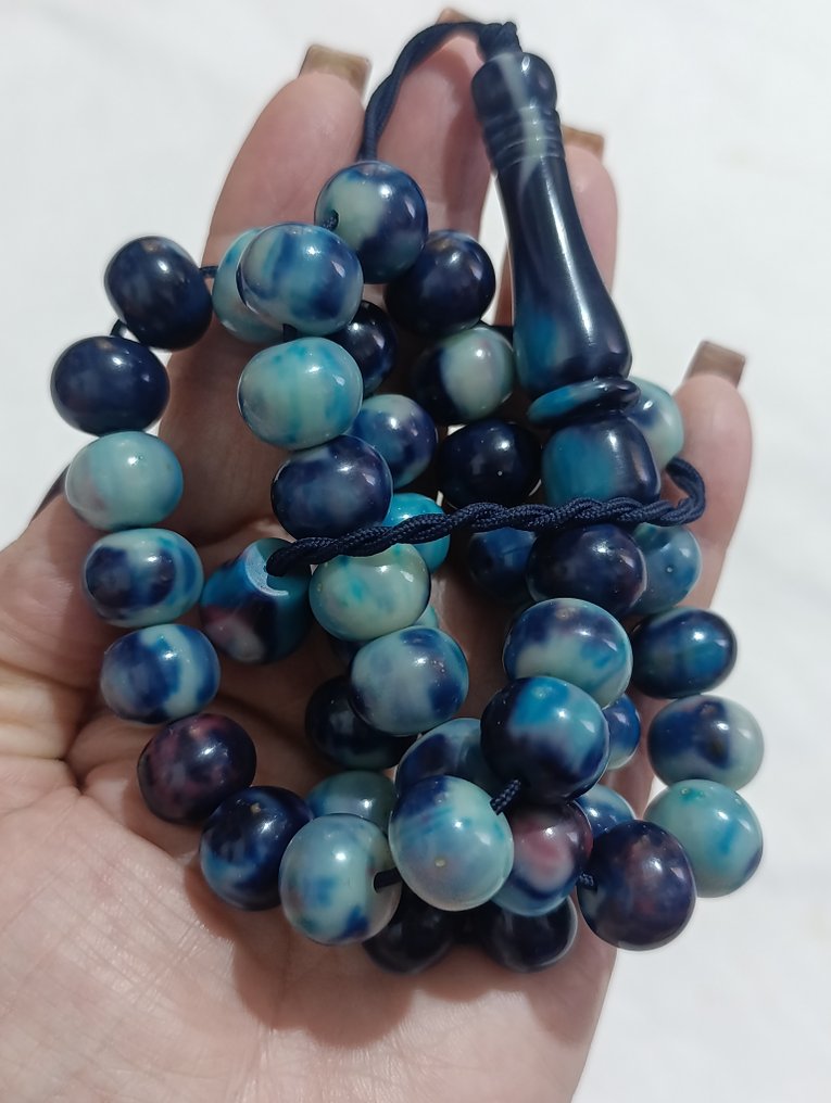  Ροζάριο - Κεχριμπάρι - 1970-1980 - Σπάνια Κομποσκοίνια Προσευχής  #4.3