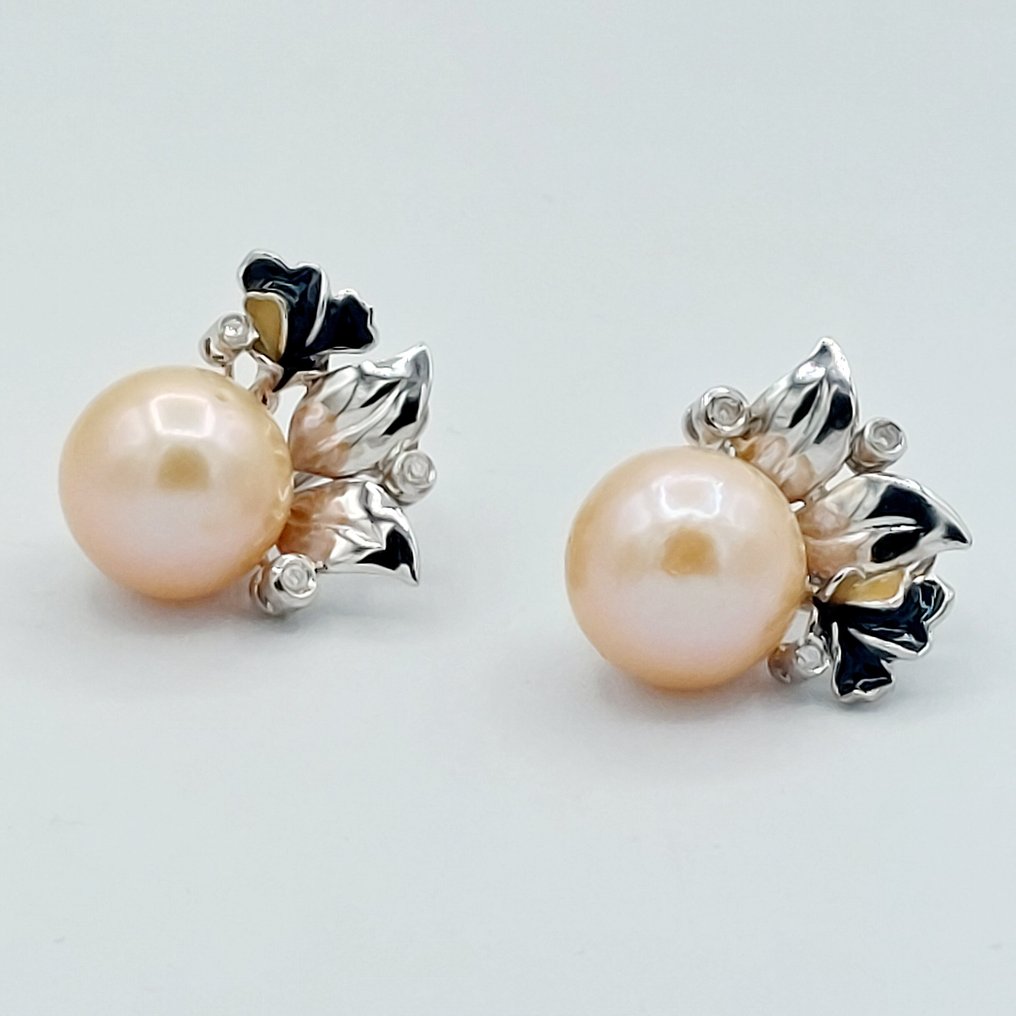 耳环 - 14K包金 白金 #2.1