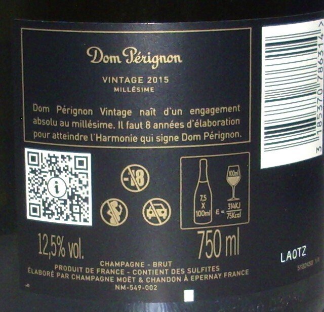 2015 Dom Pérignon - Champagne Brut - 1 Bottiglia (0,75 litri) #2.1
