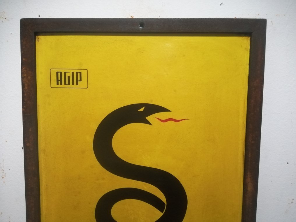 Agip energol - 广告标牌 - 1980 - 铁 #4.3