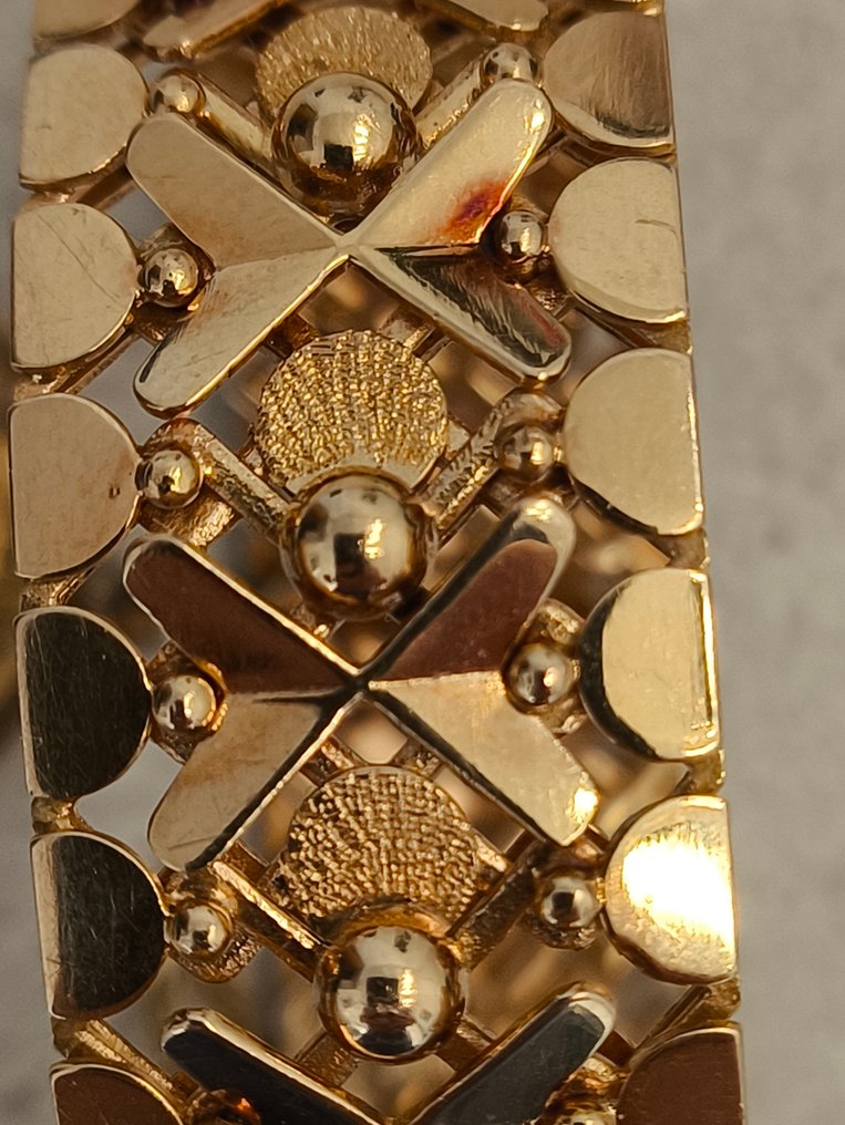 串珠手鏈 - 18 克拉 黃金 - 黄金手链 + 硬币 #4.3