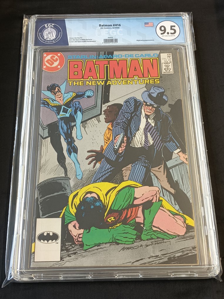 Batman 416 - EGC 9.5 - White Gold and Truth - 1st meeting of Dick Grayson as Nightwing and Jason Todd as Robin - 1 Graded comic - Første udgave - 1988 #1.0