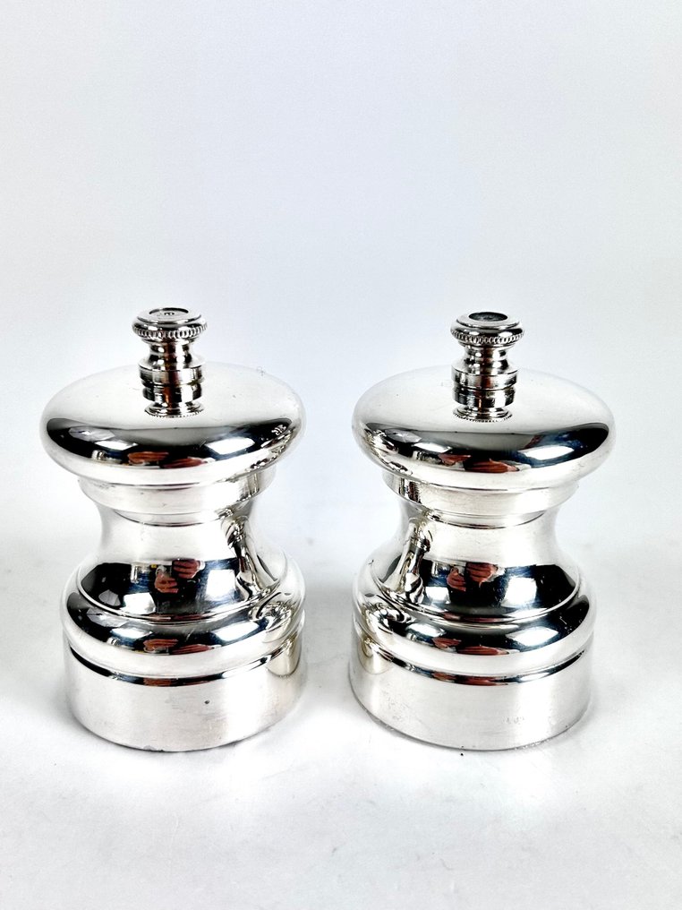 Peter Piper - Salt and pepper container set (2) - Silverplated - Pepper & Salt Mill #1.0