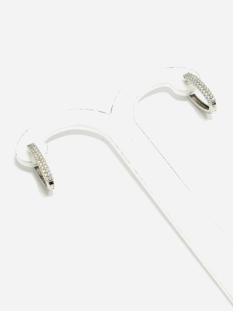 耳環 - 18 克拉 白金 - 1.05ct. tw. 鉆石 (天然) - 意大利制造 #4.3