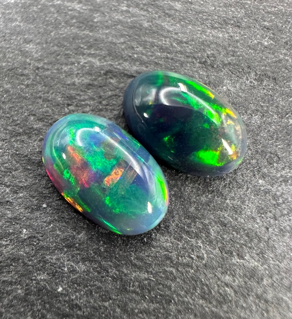 2,46 καράτια Opaal Καμποσόν- 0.49 g - (2) #1.0