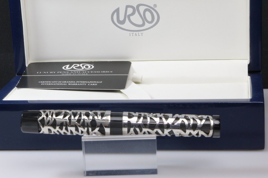 URSO - Stilografica Acqua in argento massiccio e resina - Penna stilografica #1.0