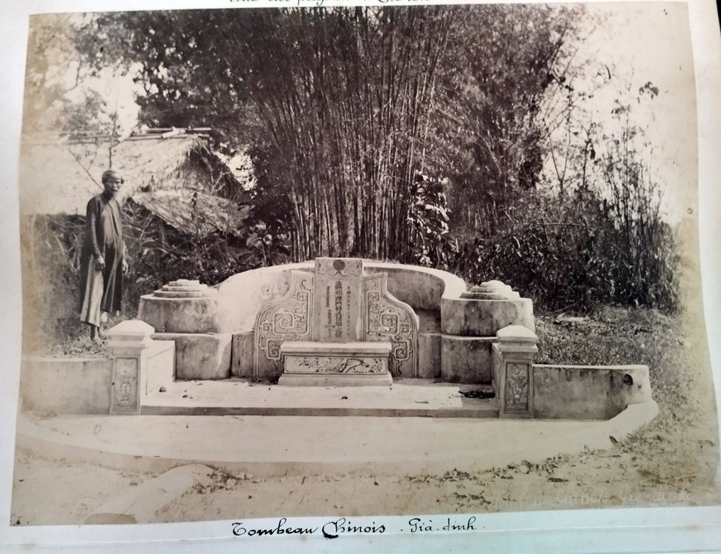 Gustav Richard Lambert - A view of the Botanic Gardens, - Pagode in Cholon (Vietnam). 2 Albumine Prints - 1880 #1.0