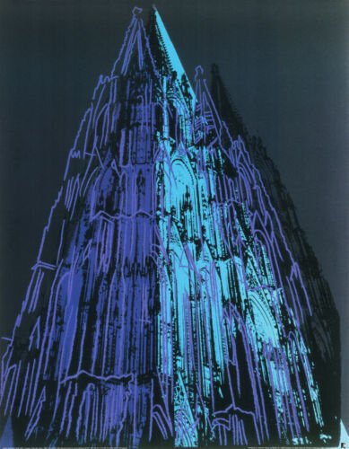 Andy Warhol - Andy Warhol - Cologne Cathedral (blue) - TeNeues licensed print 1995 #1.0