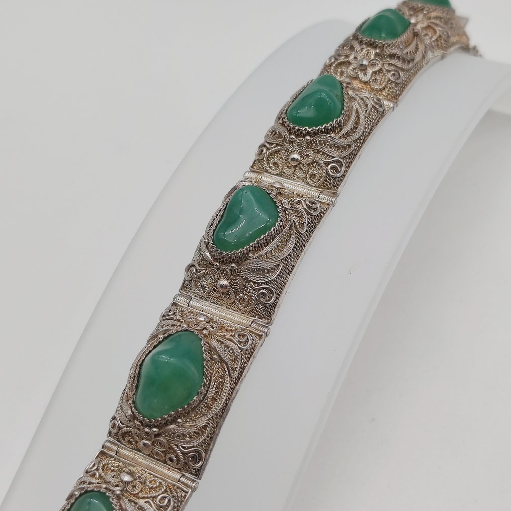 χωρίς τιμή ασφαλείας - Βραχιόλι Ασημί - Aventurijn #2.1