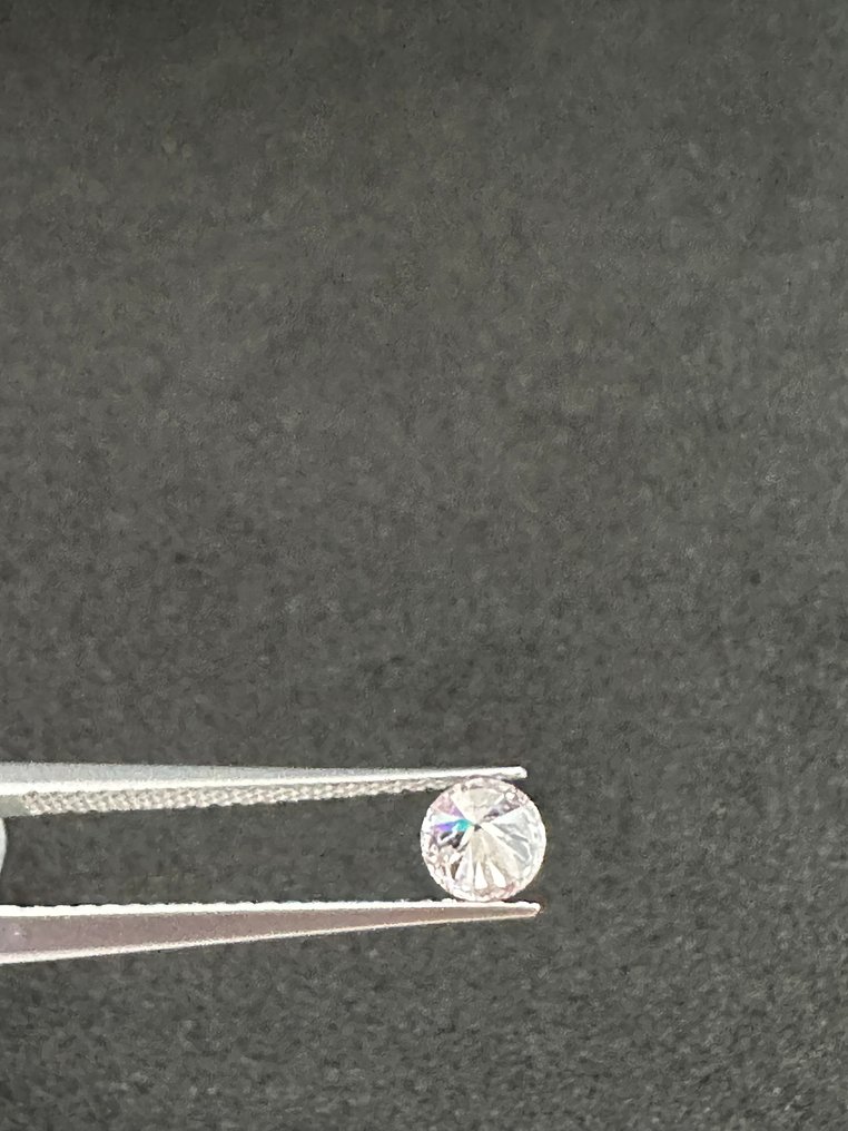1 pcs Diamant (Natürlich farbig) - 0.35 ct - Rund - Fancy light Lila Rosa - I1 - International Gemological Institute (IGI) #3.2