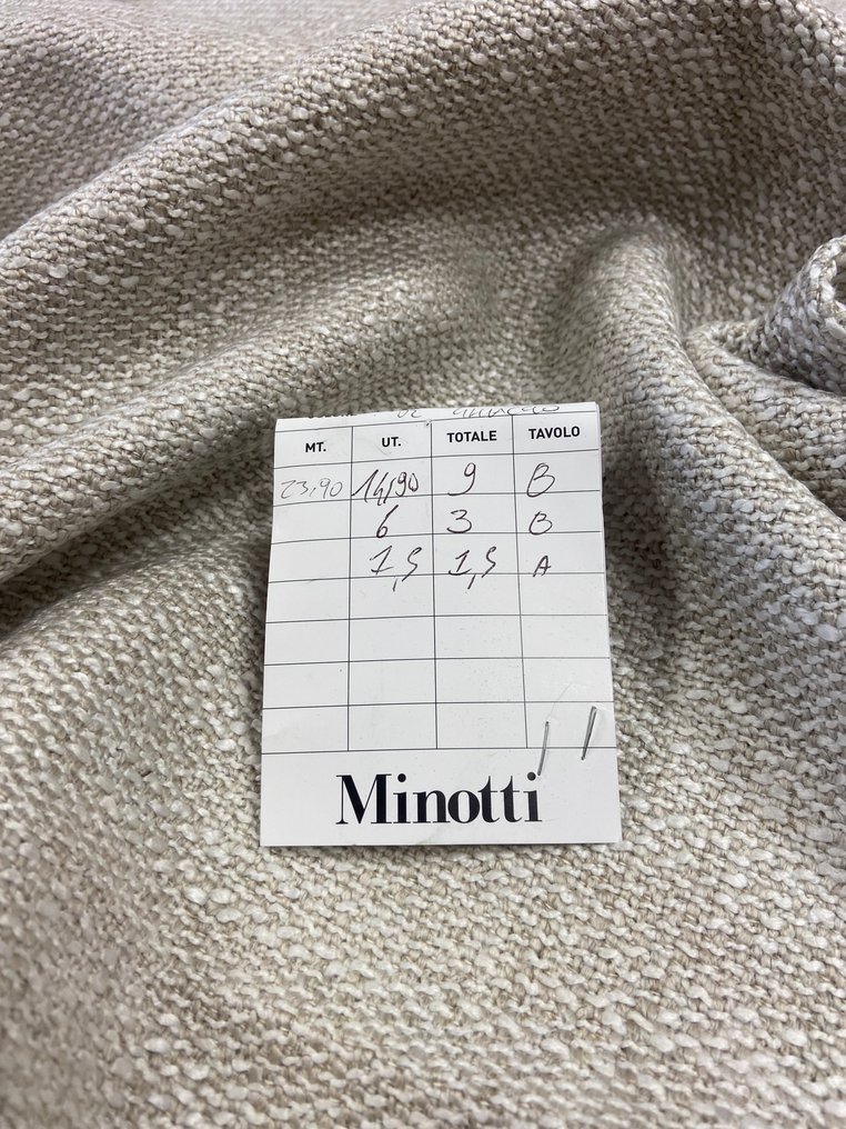 Minotti - Alto pregio! Material splendid MINOTTi, articol Nattè natural. - Textil - 440 cm - 120 cm #1.0