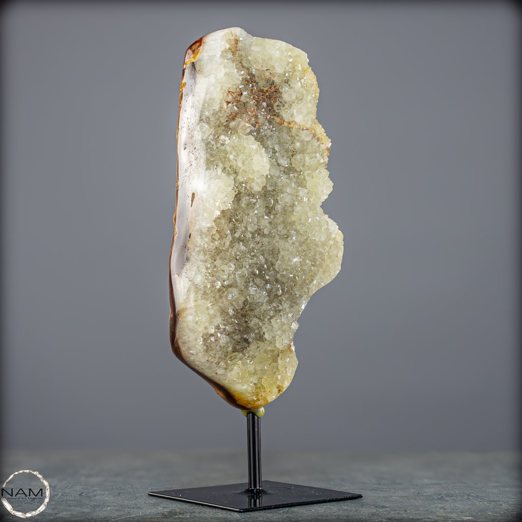 乌拉圭稀有天然Prasiolith和Amethyst晶簇，带底座 Kristallkunst in Perfektion- 844.29 g #2.1