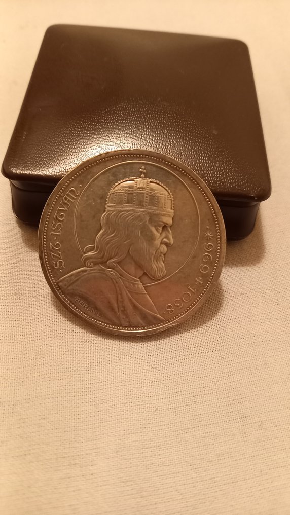 Hungary. Miklós Horthy. 5 Pengo 1938 / 900th Anniversary - Death of St. Stephan (No Reserve Price) #3.2