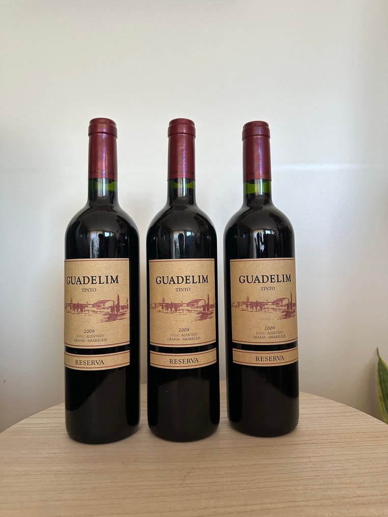 2009 Herdade do Pico, Guadelim Tinto - Alentejo Reserva, DOC - 3 Flasker (0,75 L) #1.0