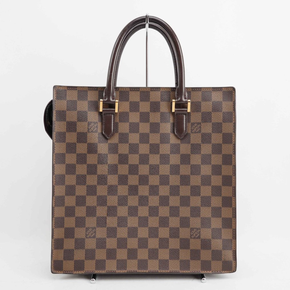 Louis Vuitton - Venice PM Tote Bag in Damier Ebene Canvas with Red Microfiber Interior – Made in France - 手提包 #3.2