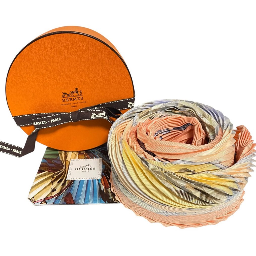Hermès - Carré 90 Pleats (Les Chevaux des Moghols) - Sciarpa #1.0