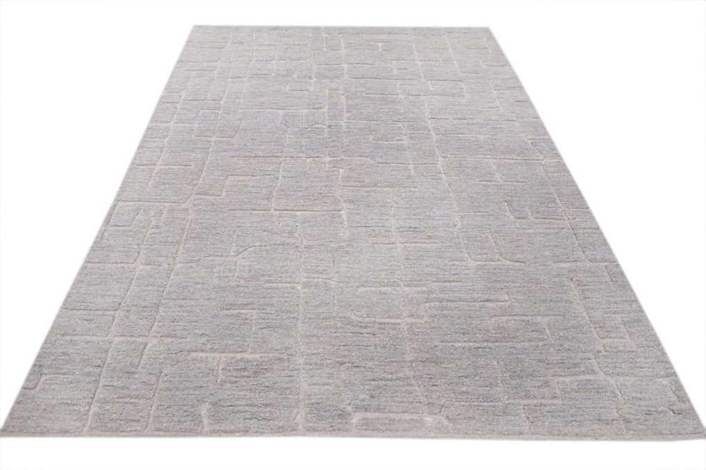 手工编织的设计师羊毛地毯，带有浮雕效果 - 小地毯 - 248 cm - 173 cm #2.1