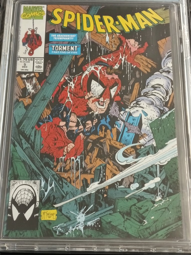 Spider-Man (Vol. 1) #5 - EGC 9.8 - Torment, part 5 - 1 Graded comic - EO - 1990 #2.1