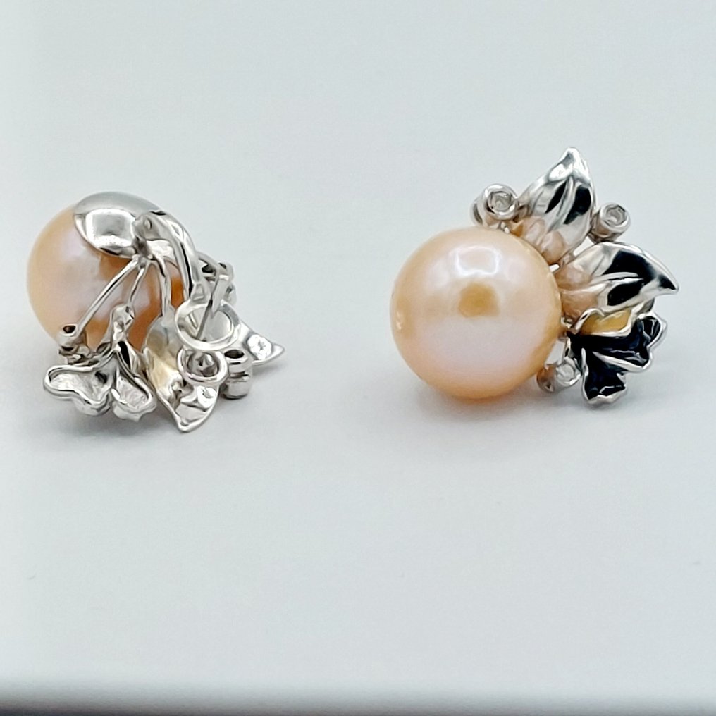 耳环 - 14K包金 白金 #4.3